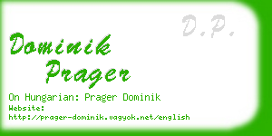 dominik prager business card